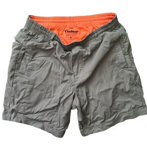 Birddogs Athletic Shorts - Gray with Orange Lining